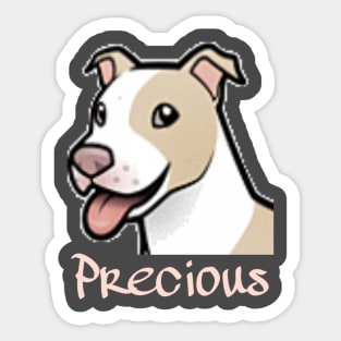 Precious the Pitbull Tee Sticker